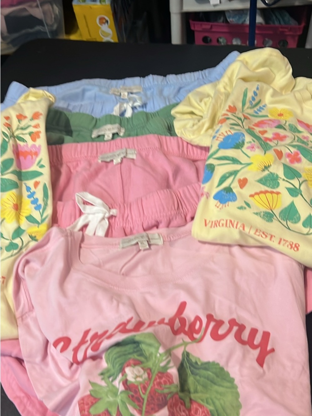 Cp State of Mind Pink Strawberry Print Lounge Shorts